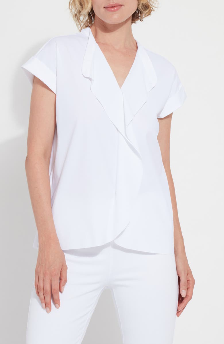 Lysse Alessia Ruffle Top, Main, color, White