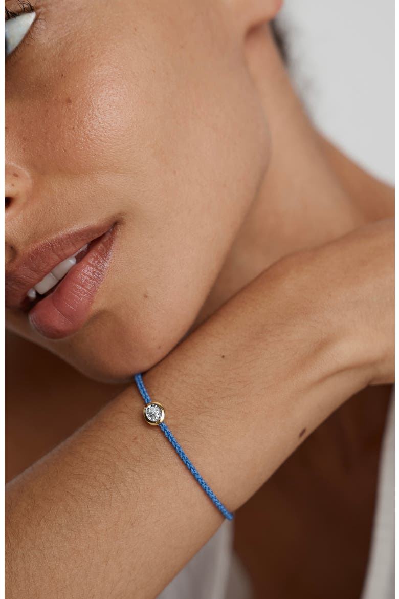 Oval Lab Grown Diamond Cord Bracelet, Alternate, color, 18K GOLD VERMEIL / LAB DIAMOND