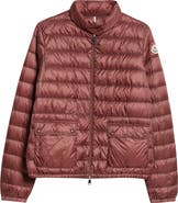 Moncler Lans Channel Quilted Down Moto Jacket