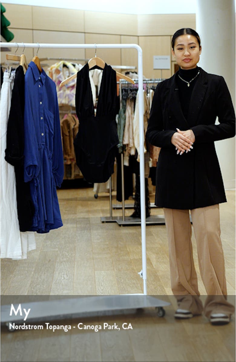 Halter Low Back One-Piece Swimsuit, sales video thumbnail