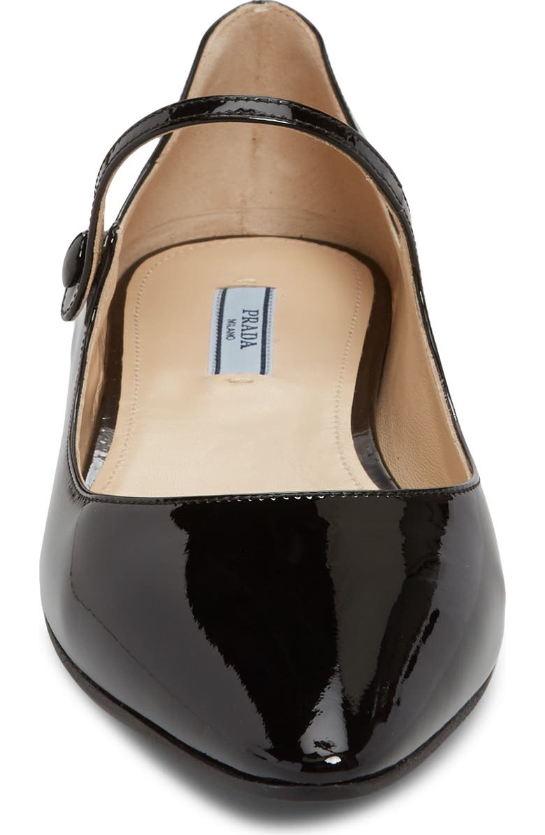 Prada Pointy Toe Mary Jane Flat, Alternate, color,