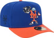 New Era Men's New Era Blue/Orange New York Mets Cartoon A-Frame 59FIFTY Fitted Hat
