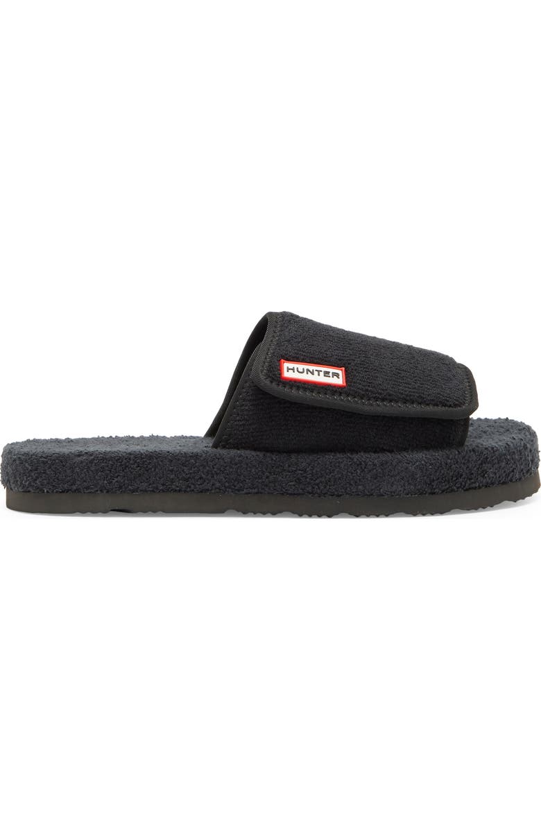 Hunter Terry Toweling Beach Slide Sandal, Alternate, color,