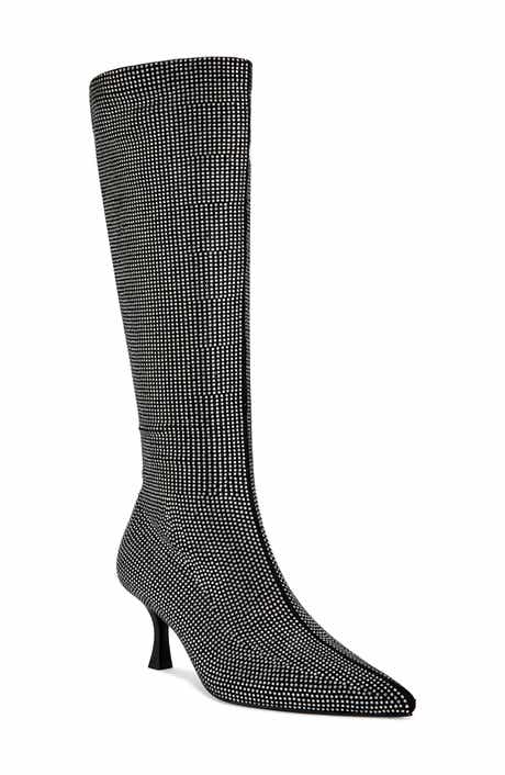 AZALEA WANG Yoel Pointed Toe Knee High Boot