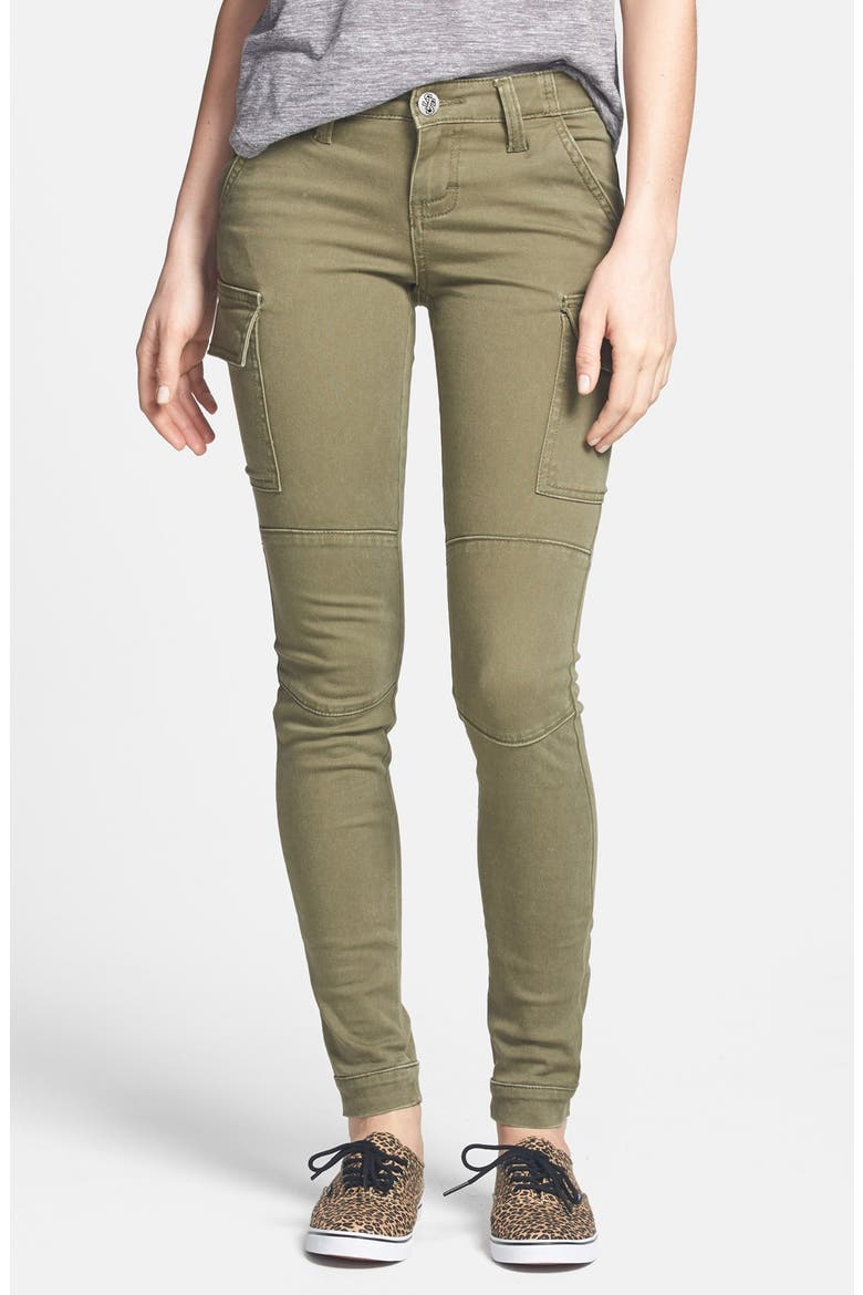 Skinny Cargo Pants, Main, color, OLIVE