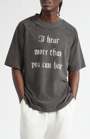 Undercover I Hear Oversize Cotton Graphic T-Shirt