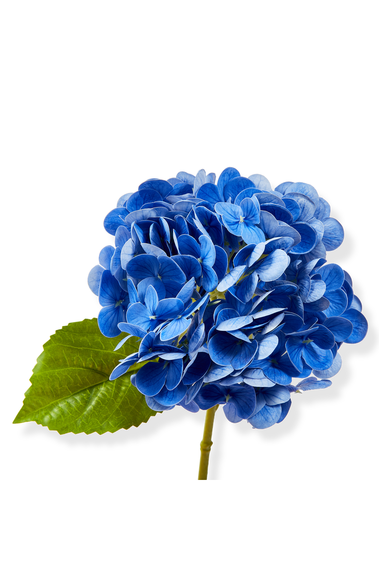 tag Soft Touch Faux Hydrangea Stem Blue Blue Plastic Spring, Main, color, Blue
