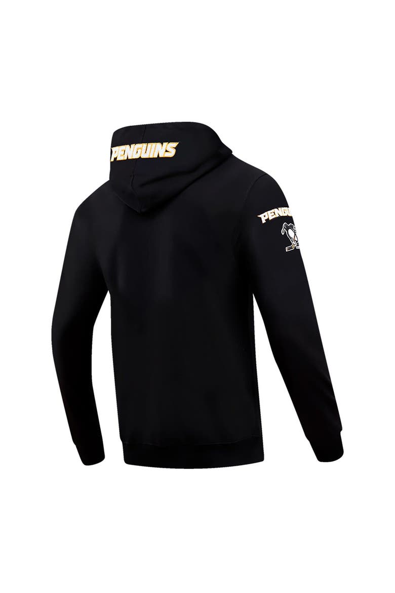 Men's Pro Standard Black Pittsburgh Penguins Classic Chenille Full-Zip Hoodie Jacket, Alternate, color, Black