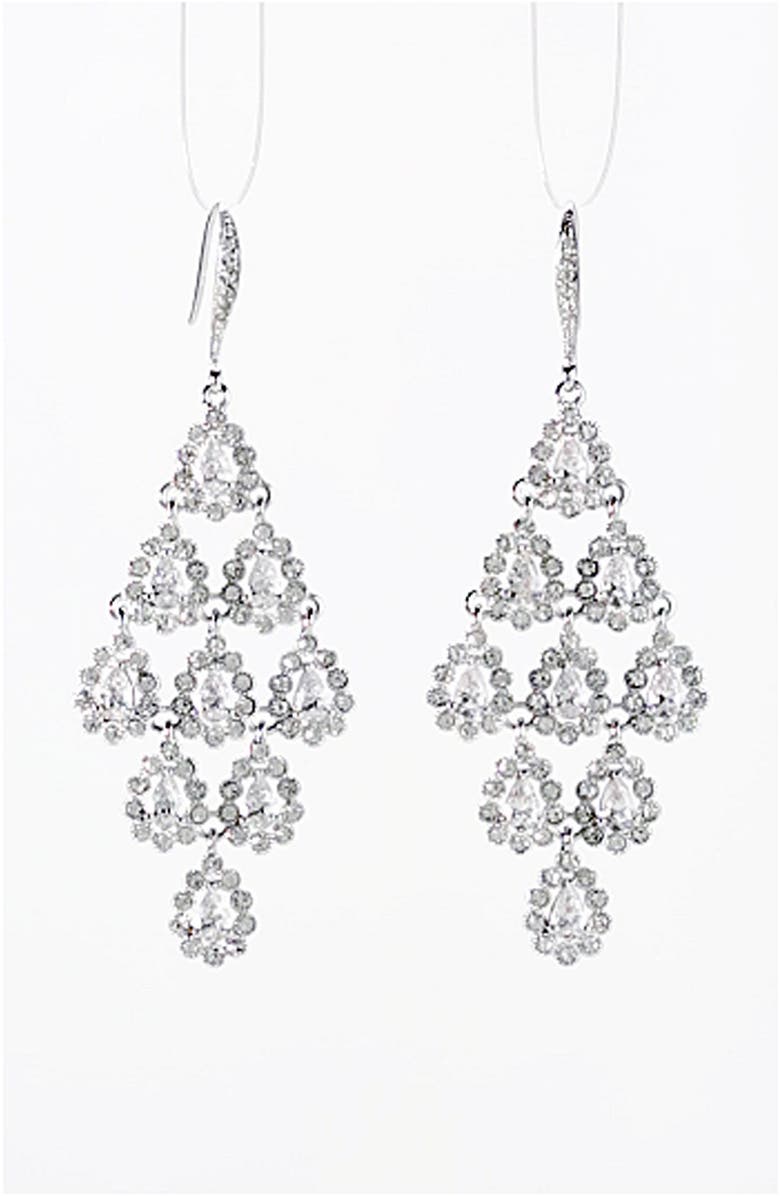 Nadri Tiered Chandelier Earrings, Alternate, color,