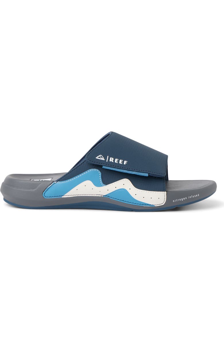 Reef Swell Cruiser Slide Sandal, Alternate, color, Navy/ Grey/ White