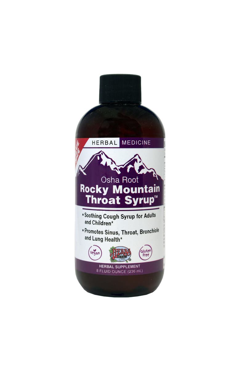 Trace Minerals Herbs Etc. Rocky Mountan Throat Syrup 8 oz, Main, color, NO COLOR