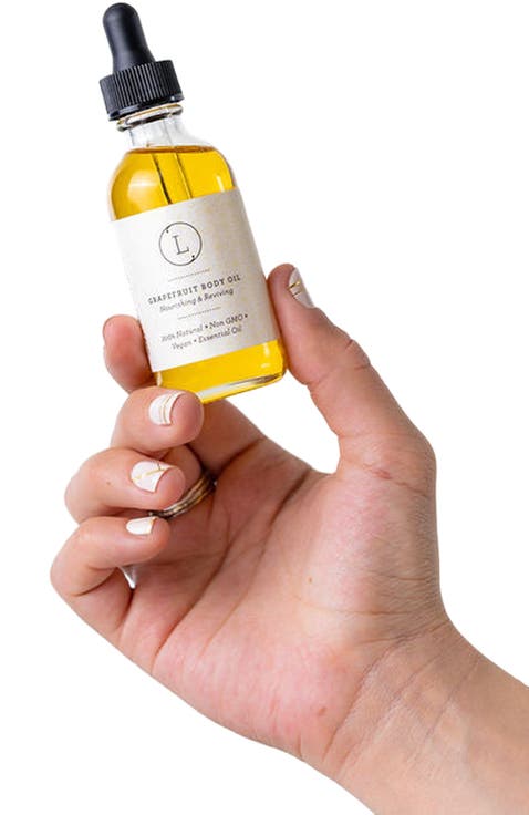 CBD Grapefruit Natural Body Oil, Moisturizing Body Oil