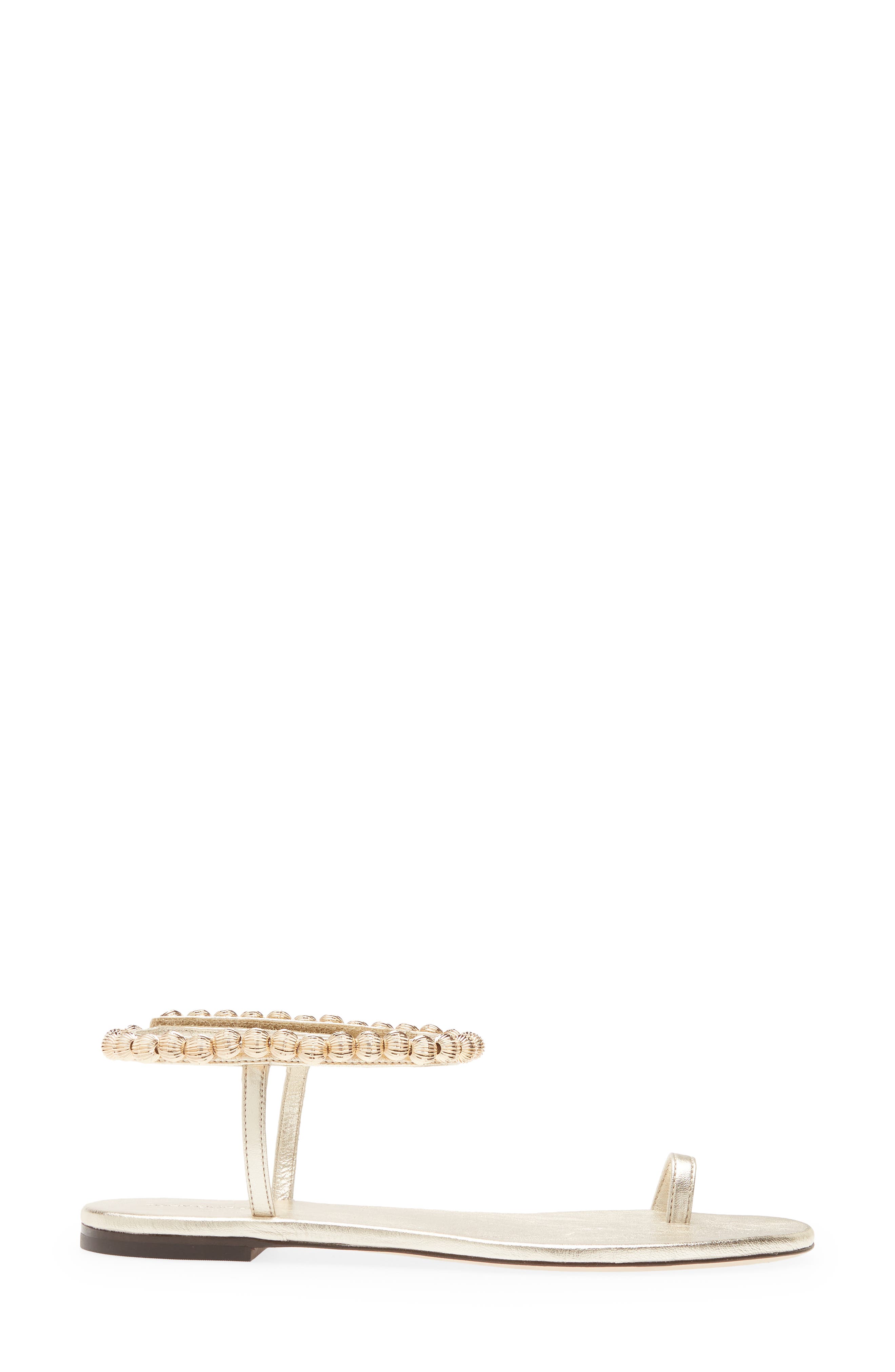 Tory Burch Capri Beaded Ankle Strap Sandal, Alternate, color, 