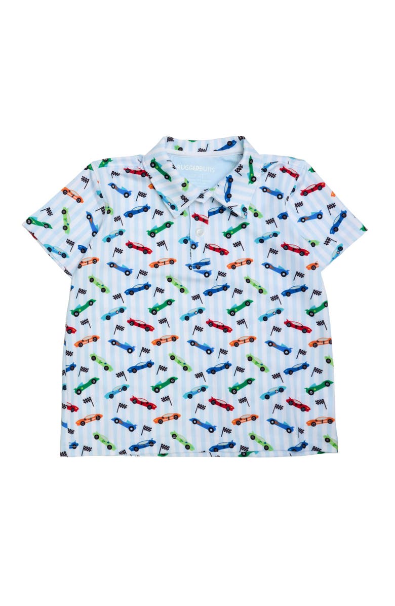 RuggedButts Knit Short Sleeve Performance Polo, Main, color, Tiny Let's Roll