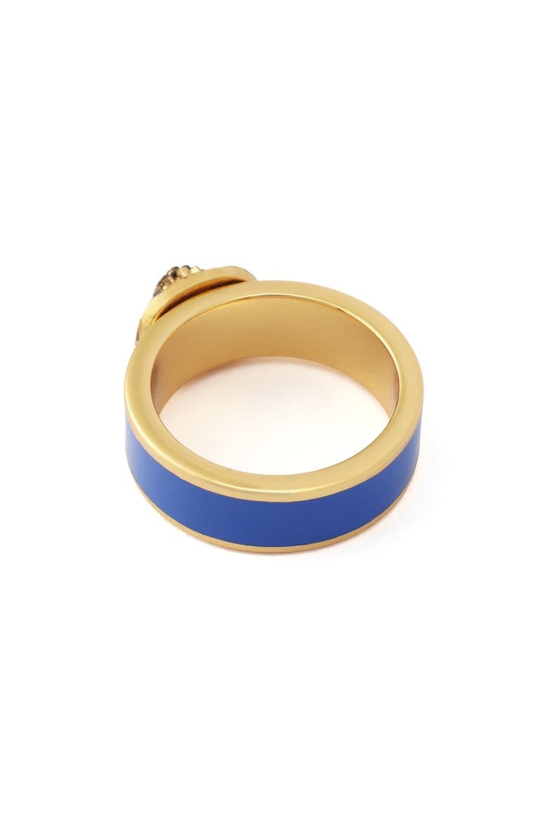 Chelsea Enamel Band Ring, Alternate, color, COBALT BLUE