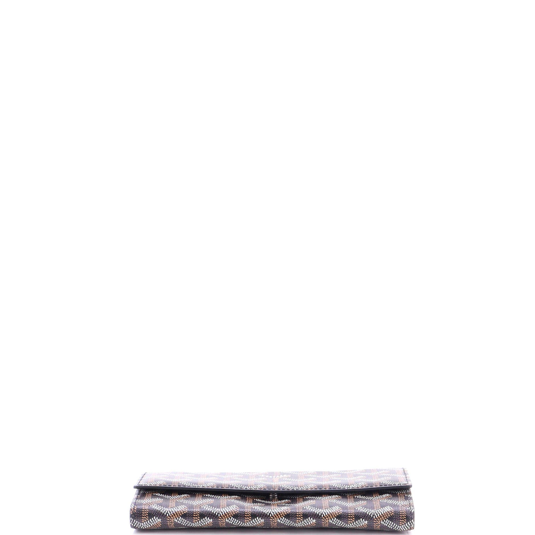 Varenne Wallet Coated Canvas Long, Alternate, color, Black