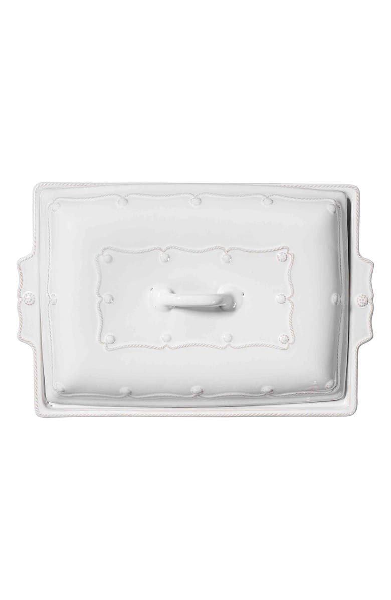 Juliska Berry
Thread 13-Inch Rectangular Ceramic Baking Dish with Lid, Alternate, color, Whitewash