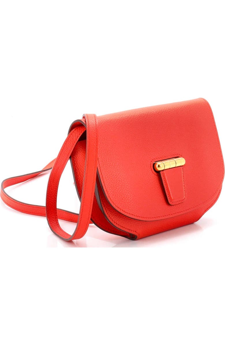 Pre-Owned Hermes Convoyeur Crossbody Bag Evercolor Mini, Alternate, color, Orange Poppy