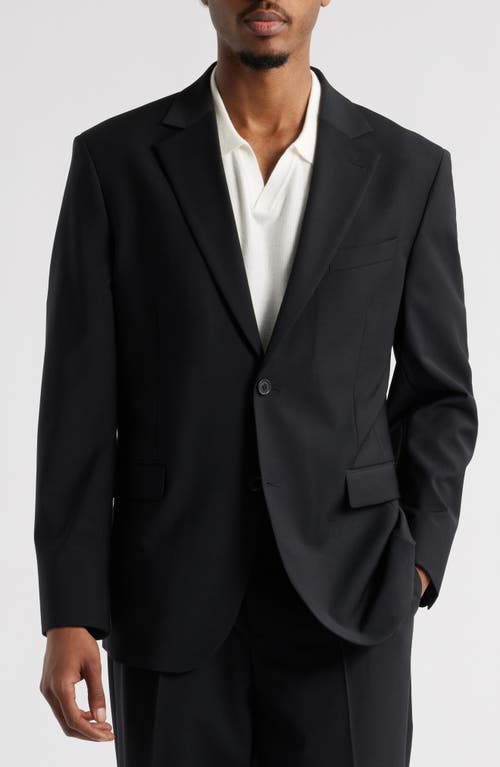 Open Edit Slim Fit Solid Stretch Suit Jacket In Black