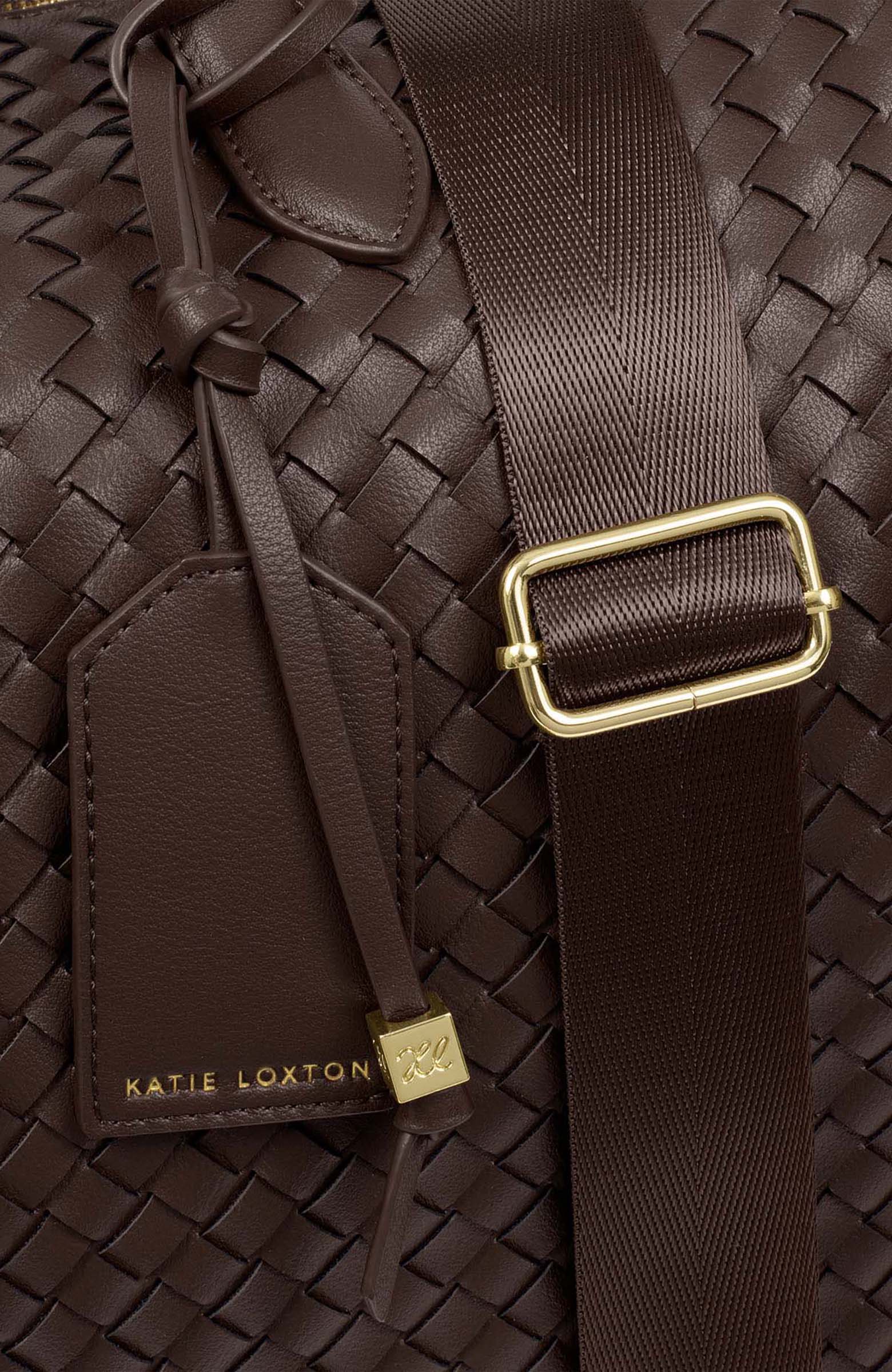 Milan Hand Woven Cabin Bag, Alternate, color, Chocolate