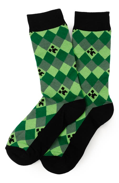 Cufflinks, Inc . X Minecraft Assorted 3-pack Creeper Crew Socks In Multi