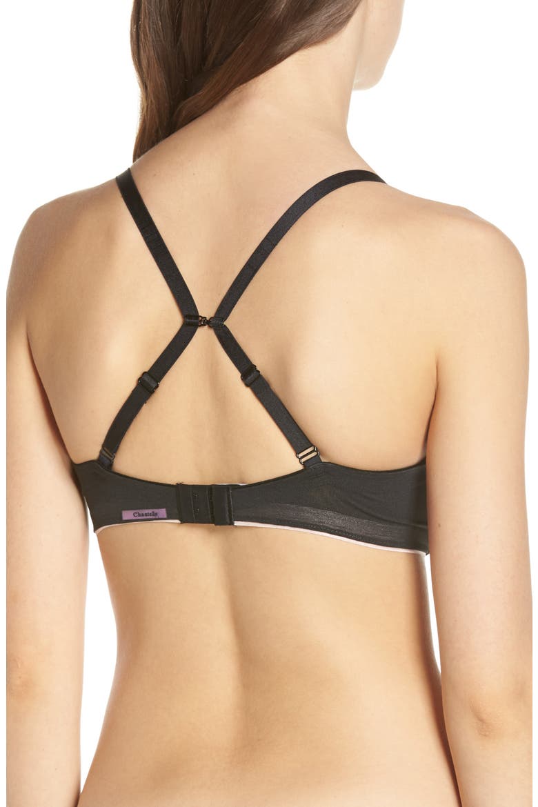 Absolute Invisible Smooth Underwire Push-Up Bra, Alternate, color, BLACK