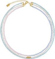 Ottoman Hands Waterproof Layered Beaded Necklace