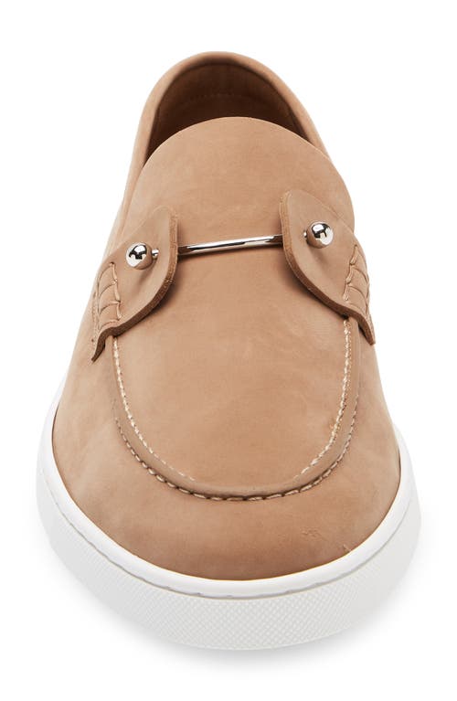 Christian Louboutin Reversed Nubuck Leather Loafers