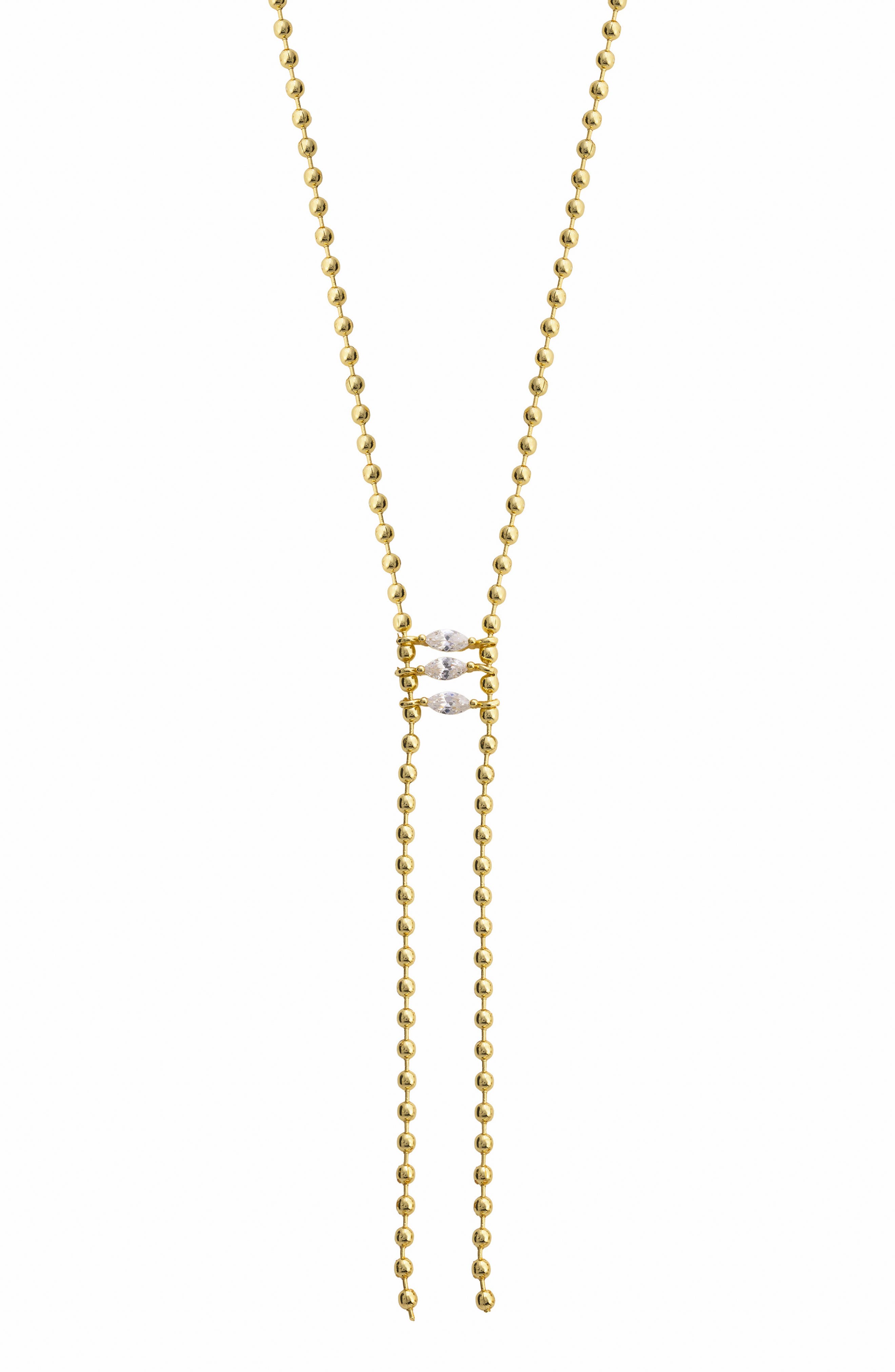 Cubic Zirconia Y-Necklace