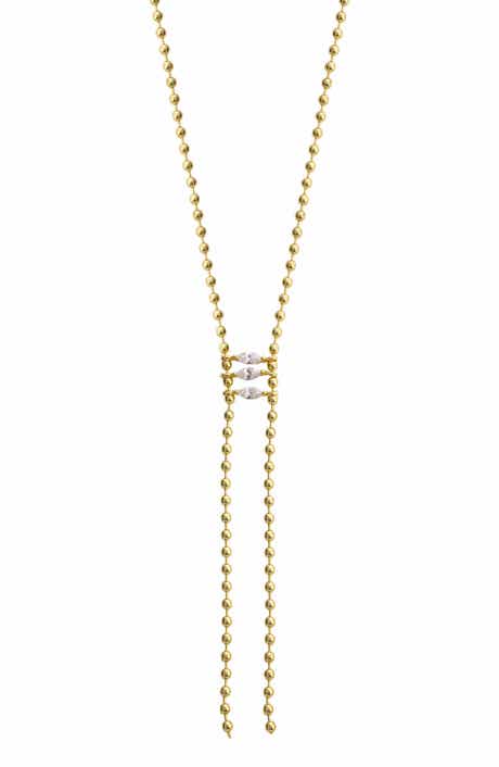 Cubic Zirconia Y-Necklace