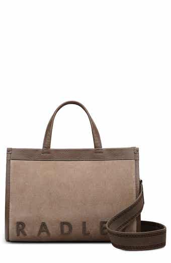 Alba Place Small Suede Zip Top Tote