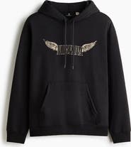 H&M Loose Fit Printed Hoodie
