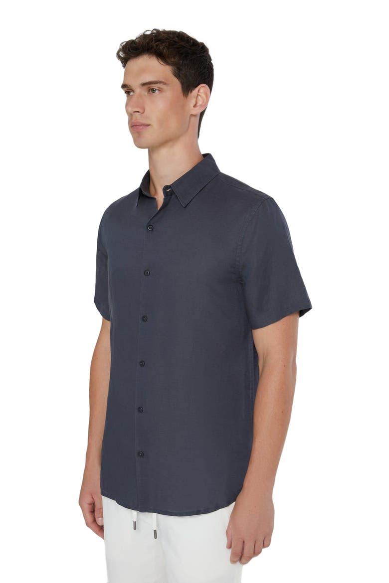 Jack Air Linen Shirt, Alternate, color, GUNMETAL