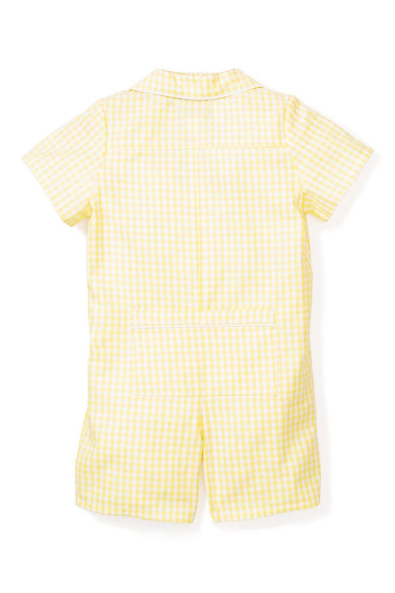 Gingham Summer Romper, Alternate, color, YELLOW