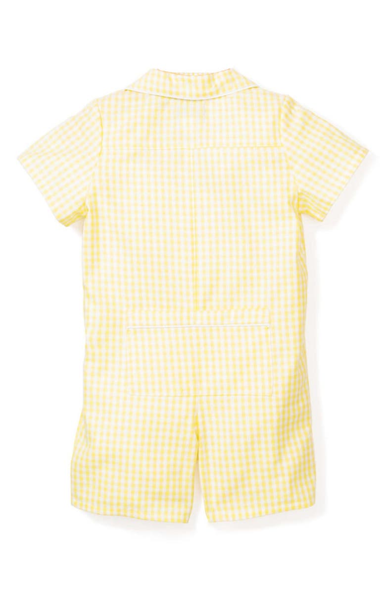 Petite Plume Gingham One-Piece Short Pajamas, Alternate, color,
