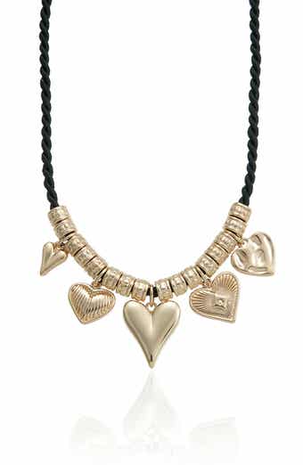 Heart Cord Pendant Necklace