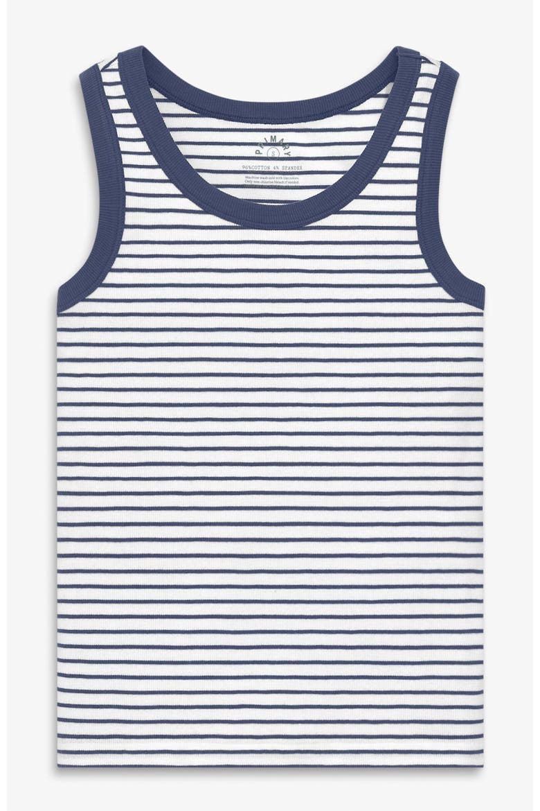 Adult Rib Tank In Stripe, Alternate, color, Sunwashed Navy White Stripe