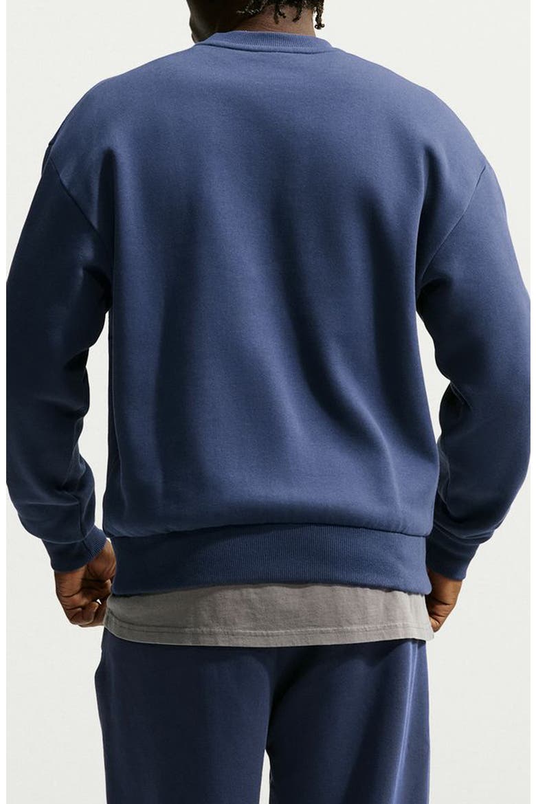 Solo Swoosh Fleece Sweatshirt, Alternate, color, MIDNIGHT NAVY/ OBSIDIAN