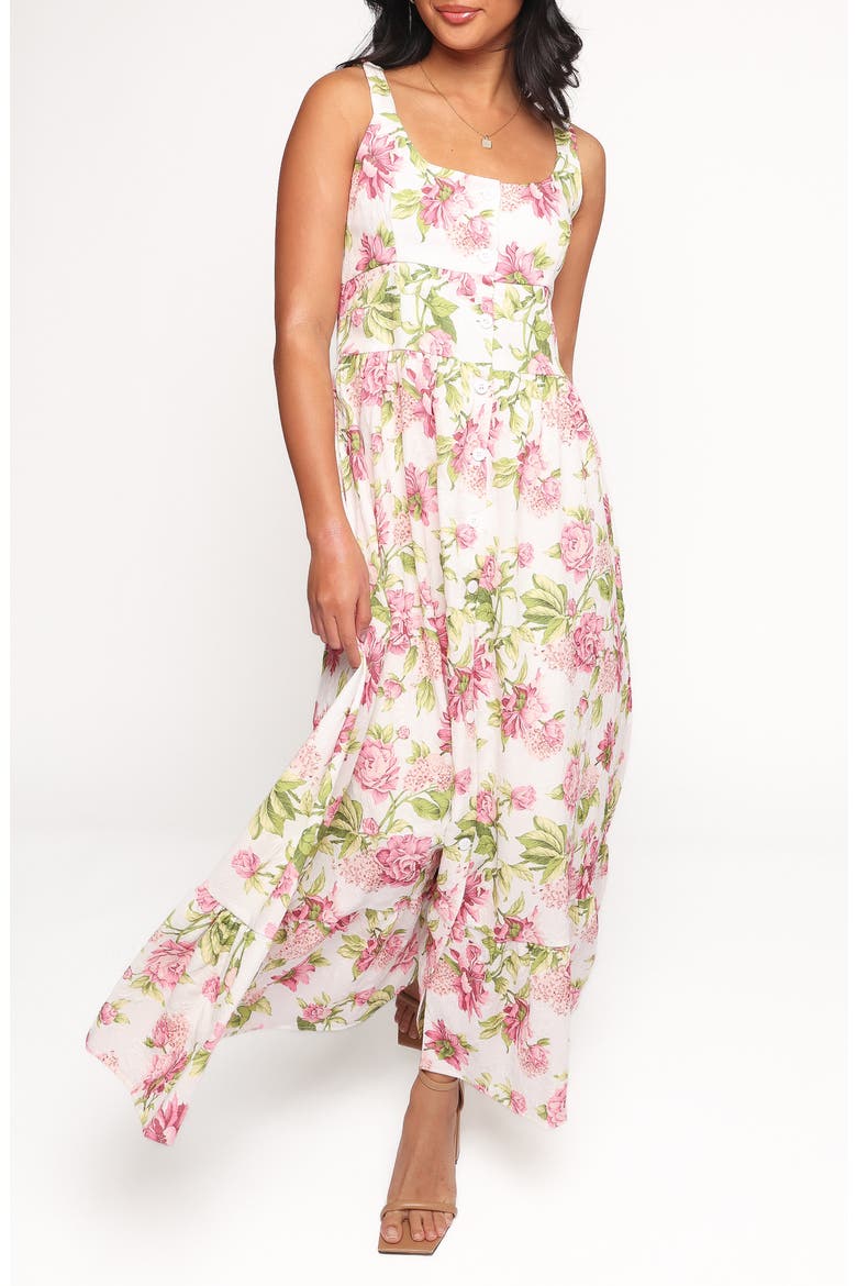 Tullia Floral Maxi Dress, Main, color, PINK FLORAL