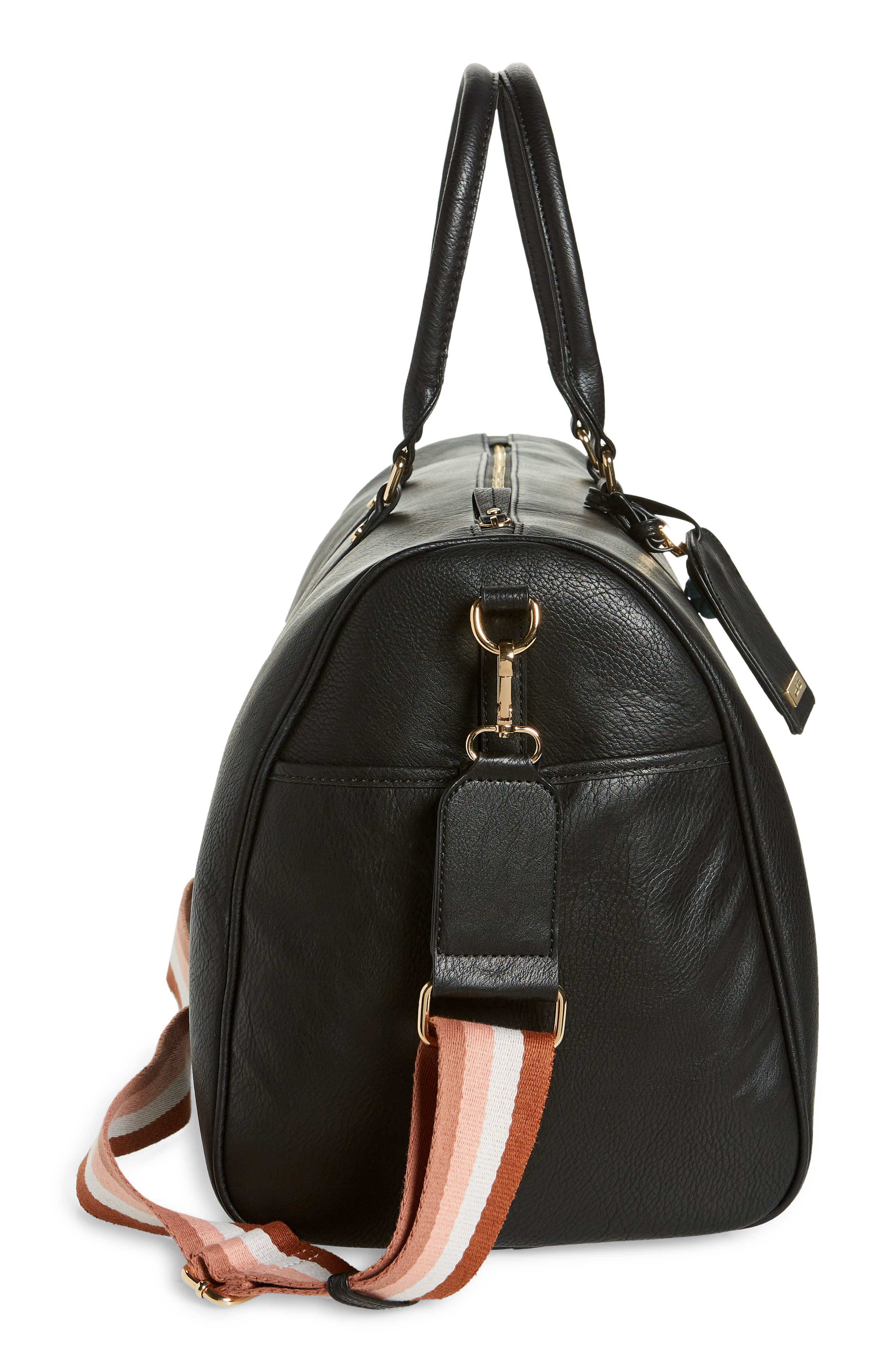 Mali + Lili Mollie Large Vegan Leather Overnight Duffle Bag, Alternate, color, 