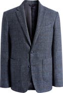 Rodd & Gunn Selwyn Island Grey Windowpane Check Wool & Cotton Blend Sport Coat