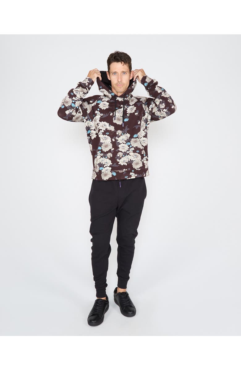 Lords of Harlech Hank Brushed Interlock Hoodie, Alternate, color, Serious Floral Black