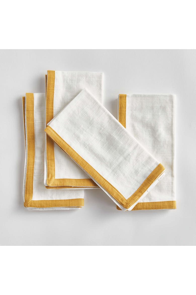 Connor Dinner Napkins Set Of 4, Alternate, color, Yellow