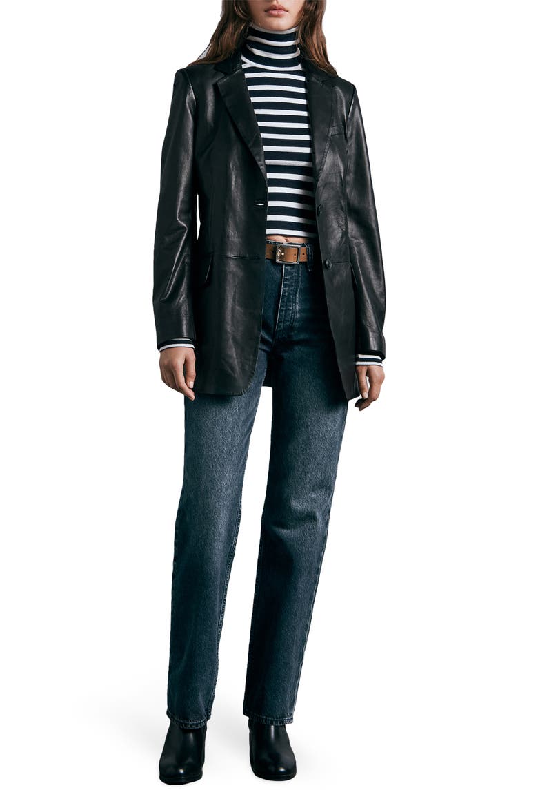 Alex High Waist Straight Leg Jeans, Alternate, color, DEKALB