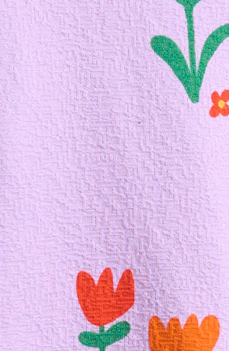 Bobo Choses Garden Party Trim Ruffle Long Sleeve One-Piece Rashguard Swimsuit, Alternate, color,