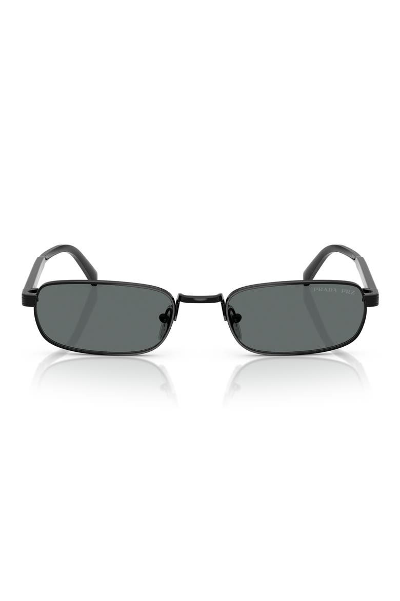 54mm Rectangular Sunglasses, Main, color, 1AB5Z154 BLACK