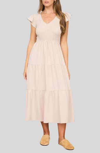 Blu Pepper Smocked Maxi Dress