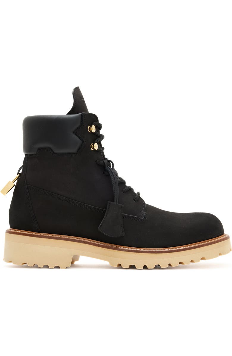 Buscemi Site Lug Sole Work Boot, Alternate, color,