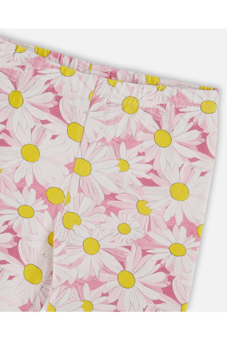 Jersey Daisies Capri Leggings, Alternate, color, Pink Printed Daisies