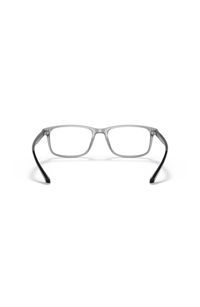 Emporio Armani 53mm Rectangle optical glasses, Alternate, color, Grey